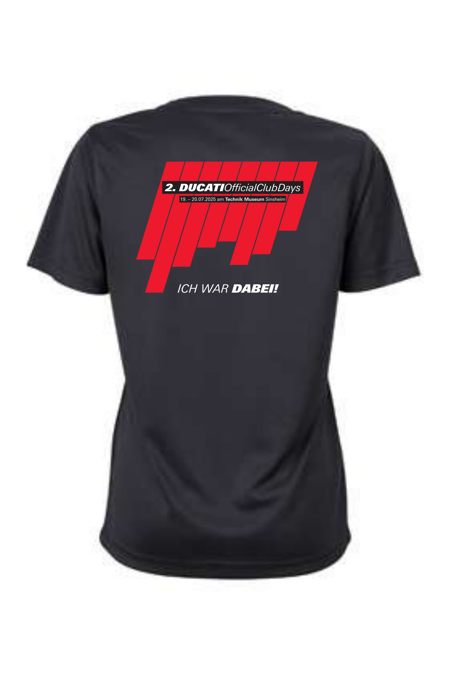 Ducati Official Club Days - Ladies Active-T-Shirt - optional mit Personalisierung
