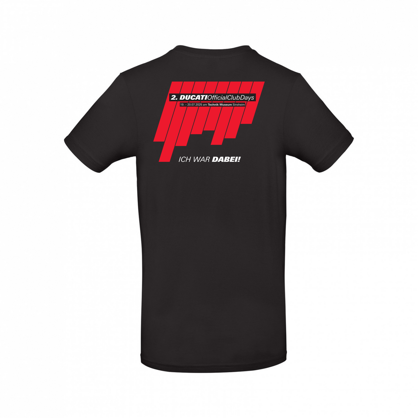 Ducati Official Club Days - Basic T-Shirt Rundhals - optional mit Personalisierung