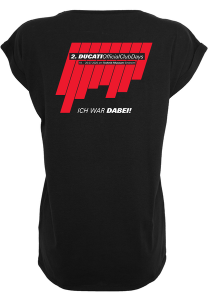 Ducati Official Club Days - LADIES - extended Shoulder T-Shirt - optional mit Personalisierung